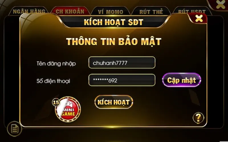 Một số chú ý khi rút tiền Saowin